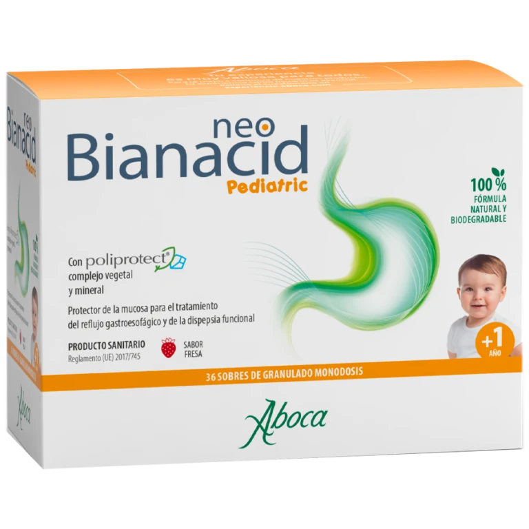 Aboca Neobianacid Pediatric 36 Sobres Granulado 775 Mg