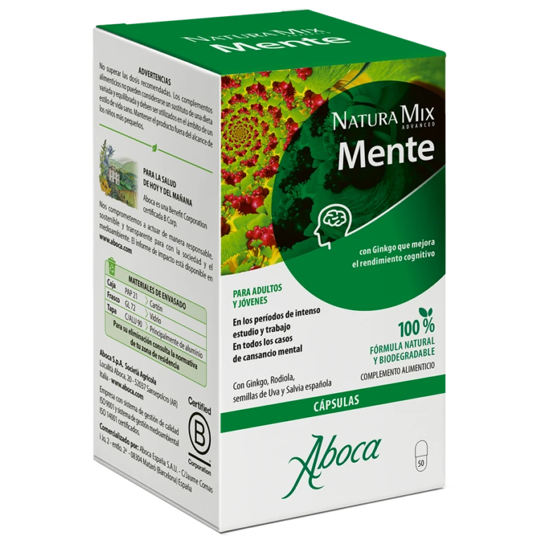 Aboca Natura Mix Advanced Mente 50 Capsulas Aboca